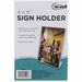 nudell NuDell Clear Plastic Sign - 1 Each - 4" Width x 6" Height - Rectangular Shape - Plastic - Clear