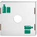 Bankers Box Waste and Recycling Bin Lids - Bottles/Cans - Rectangular - Corrugated Paper - 10 / Carton - White, Green