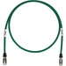Panduit Category 6a Network Patch Cable - 3 ft Category 6a Network Cable for Network Device - First End: 1 x RJ-45 Network - Male - Second End: 1 x RJ-45 Network - Male - Patch Cable - Shielding - Gold Plated Contact - Green, Black - 1