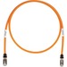 Panduit Category 6a Network Patch Cable - 12 ft Category 6a Network Cable for Network Device - First End: 1 x RJ-45 Network - Male - Second End: 1 x RJ-45 Network - Male - Patch Cable - Shielding - Gold Plated Contact - Orange, Black - 1
