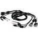 AVOCENT KVM Cable - 6 ft, Dual Display, DVI-I, 1 x USB, 2 x Audio, Standard KVM cable