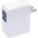 4XEM 2 Port USB Wall Charger - 120 V AC, 230 V AC Input - 5 V DC/2.10 A Output