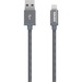 Kanex Sync/Charge Lightning/USB Data Transfer Cable - 6.56 ft Lightning/USB Data Transfer Cable - First End: Lightning - Second End: USB - Space Gray
