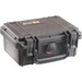 Pelican 1120 Small Case - Internal Dimensions: 7.29" Length x 4.78" Width x 3.33" Depth - External Dimensions: 8.4" Length x 6.8" Width x 3.9" Depth - 2.09 quart - Latch Lock, Padlock Closure - Stainless Steel, Polypropylene, Polymer, ABS Plastic, Rubber