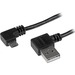 StarTech.com 1m 3 ft Micro-USB Cable with Right-Angled Connectors - M/M - USB A to Micro B Cable - Charge and sync your Micro-USB device from a hard to reach USB-port - 3ft USB A to Micro B Cable - 1m Right Angle Micro USB Cable - 3' Right Angle USB A to 