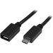StarTech.com 0.5m 20in Micro-USB Extension Cable - M/F - Micro USB Male to Micro USB Female Cable - Extend the reach of your Micro-USB cable by 20-inches - 50cm Micro-USB Extension Cable - 20in Micro USB Male to Micro USB Female Cable - Micro USB Male to 