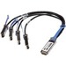 Netpatibles 10GB-4-C03-QSFP-NP QSFP/SFP+ Network Cable - 9.84 ft QSFP/SFP+ Network Cable for Network Device - First End: 1 x QSFP Network - Second End: 4 x SFP+ Network - 10 Gbit/s