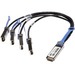 Netpatibles 10203-NP QSFP/SFP+ Network Cable - 6.56 ft QSFP/SFP+ Network Cable for Network Device - First End: 1 x QSFP Network - Second End: 4 x SFP+ Network - 40 Gbit/s