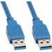 Unirise USB Data Transfer Cable - 3 ft USB Data Transfer Cable - First End: USB 3.0 Type A - Male - Second End: USB 3.0 Type A - Male - 5 Gbit/s - 1