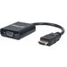 Manhattan HDMI Male to VGA Female Converter with Optional USB Micro-B Power Port - Retail Blister - HDMI/USB/VGA for Audio/Video Device, Notebook, Monitor, Projector - 8.66" - 1 x HDMI Male Digital Audio/Video - 1 x HD-15 Female VGA, 1 x Female Micro USB 