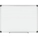 MasterVision Porcelain Magnetic Dry Erase Board - 36" (3 ft) Width x 24" (2 ft) Height - White Porcelain Surface - Silver Aluminum Frame - Rectangle - Horizontal/Vertical - 1 Each