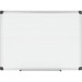 Bi-silque Porcelain Magnetic Dry Erase Board - 48" (4 ft) Width x 36" (3 ft) Height - White Porcelain Surface - Silver Aluminum Frame - Rectangle - Horizontal/Vertical - 1 Each