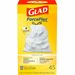 Glad ForceFlex Tall Kitchen Drawstring Trash Bags - 13 gal - 27" Width x 24" Length x 1 mil (25 Micron) Thickness - White - 45/Box - Kitchen, Office, School, Breakroom, Restaurant