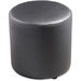 Lorell Leather Cylinder Ottoman - Plywood16.75" (425.45 mm)18" (457.20 mm) - Leather - 1 Each