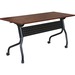 Lorell Flip Top Training Table - Rectangle Top - Four Leg Base - 4 Legs x 48" Table Top Width x 23.6" Table Top Depth - 29.5" Height x 47.3" Width x 23.6" Depth - Cherry - Melamine, Nylon - 1 Each