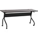Lorell Flip Top Training Table - Rectangle Top - Four Leg Base - 4 Legs x 72" Table Top Width x 23.5" Table Top Depth - 29.5" Height x 70.9" Width x 23.6" Depth - Assembly Required - Espresso, Black - Melamine, Nylon - 1 Each