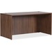 Lorell Essentials Series Rectangular Desk Shell - 1" Top, 70.9" x 35.4"29.5" Desk - Finish: Walnut Laminate - Lockable, Grommet, Modesty Panel, Adjustable Feet - For Office