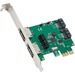 SYBA Multimedia 2 Port SATA III RAID PCI-E 2.0 x1 - Serial ATA/600 - PCI Express 2.0 x1 - Plug-in Card - RAID Supported - 0, 1 RAID Level - 4 Total SATA Port(s) - 2 SATA Port(s) Internal - 2 SATA Port(s) External
