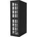 Rack Solutions Colocation Cabinet (2 compartments) - For Server - 46U Rack Height x 19" Rack Width x 29" Rack Depth - Black Powder Coat - Steel - 3000 lb Static/Stationary Weight Capacity - TAA Compliant