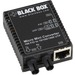 Black Box Micro Mini LMC401AE Transceiver/Media Converter - 1 x Network (RJ-45) - 1 x ST Ports - USB - Multi-mode - Fast Ethernet, Gigabit Ethernet - 10/100/1000Base-TX, 100Base-FX - 3.10 Mile - AC Adapter - External