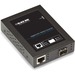 Black Box Gb ETH PoE+ MED CONV 10/100/1000-Mbps COP to 1000-Mbps FBR SFP - Network (RJ-45) - 1x PoE+ (RJ-45) Ports - Multi-mode, Single-mode - Gigabit Ethernet - 10/100/1000Base-T, 1000Base-SX/LX - 1 x Expansion Slots - SFP (mini-GBIC) - 1 x SFP Slots - P