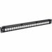 Tripp Lite 24-Port Cat6a Patch Panel Feedthrough Rackmount RJ45 Ethernet 1U - 24 Port(s) - 24 x RJ-45 - 1U High - Rack-mountable