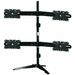 Amer Quad Monitor Stand Mount Max 32" - Up to 32" Screen Support - 105.82 lb Load Capacity - 38" Height x 12.9" Width - Desktop - Aluminum Alloy, Plastic, Steel - TAA Compliant