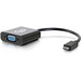 C2G USB C to VGA Video Adapter Converter - USB 3.1 - 1080p - M/F - USB Type C to VGA Video Adapter Dongle Hub