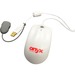 Onyx Waterproof Machine Washable Mouse - Cable - White - USB - Scroll Button