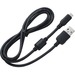 Canon Interface Cable IFC-600PCU - 3.30 ft USB Data Transfer Cable for Camera - First End: 1 x USB Type A - Male - Second End: 1 x Micro USB Type B - Male - Black - 1