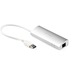 StarTech.com 3 Port Portable USB 3.0 Hub plus Gigabit Ethernet - Built-In Cable - Aluminum USB Hub with GbE Adapter - Add three USB 3.0 ports (5Gbps) and a GbE port to your MacBook using this silver Apple style hub with an extended-length cable - 3 Port P