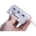 Sabrent 3 Port USB 3.0 Hub with CF/SD/TF Card Reader - USB - External - 3 USB Port(s) - 3 USB 3.0 Port(s) - PC, Mac