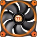 Thermaltake Riing 14 High Static Pressure LED Radiator Fan - 5.51" Maximum Fan Diameter - 382.6 gal/min Maximum Airflow - 1400 rpm - Hydraulic Bearing - 3-pin - Orange LED - Chassis - 4.6 Year Life