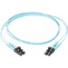 Panduit Fiber Optic Duplex Patch Network Cable - 3 ft Fiber Optic Network Cable for Network Device - First End: 2 x LC Network - Male - Second End: 2 x LC Network - Male - Patch Cable - 50/125 µm - Aqua - 1