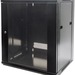 Intellinet Network Solutions 19 Inch Wallmount Cabinet, 12U, 17.7 Inch (450 mm) Depth, Black, Flatpack - Maximum Static Load of 132 lbs (60 kg)