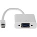 Rocstor Mini Displayport to VGA Adapter for Mac / PC - Cable Length: 5.9" - 5.90" Mini DisplayPort/VGA Video Cable for Video Device, Desktop Computer, Notebook, HDTV, Projector, Monitor - First End: 1 x Mini DisplayPort Digital Audio/Video - Male - Second