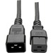 Eaton Tripp Lite Series Power Extension Cord, C19 to C20 - Heavy-Duty, 15A, 250V, 14 AWG, 10 ft. (3.05 m), Black - For PDU, UPS, Switch, Router, Server - 230 V AC Voltage Rating - 15 A Current Rating - Black"