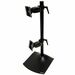Ergotron DS100 Series Freestanding Dual Monitor Stand - Up to 46lb - Up to 24" Flat Panel Display - Black