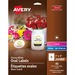 Avery® Glossy White Oval Labels - 4" x 3" Length - Oval - Inkjet, Laser - White - 4 / Sheet - 40 / Pack