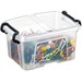 Greenside Easy Lid 0.4L Storage Smart Box - Internal Dimensions: 2.90" (73.66 mm) Width x 3.90" (99.06 mm) Depth x 2.20" (55.88 mm) Height - External Dimensions: 3.7" Width x 4.8" Depth x 2.4" Height - 400 mL - Polypropylene - Clear - For Business Card, Office Supplies, CD/DVD, Binder, Catalog - 1 Each