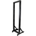 StarTech.com 2-Post Server Rack with Sturdy Steel Construction and Casters - 42U - For Server, LAN Switch, Patch Panel - 42U Rack Height x 19" Rack Width - Black - Steel - 661.87 lb Maximum Weight Capacity - 661.39 lb Static/Stationary Weight Capacity