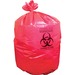 Heritage 1.3 mil Red Biohazard Can Liners - 50" Width x 37" Length x 1.30 mil (33 Micron) Thickness - Low Density - Red - Linear Low-Density Polyethylene (LLDPE) - 150/Carton - Can