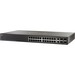 Cisco SG500-28P Ethernet Switch - 28 Ports - Manageable - Gigabit Ethernet, Fast Ethernet - 10/100/1000Base-T, 1000Base-X - Refurbished - 2 Layer Supported - Modular - 2 SFP Slots - Twisted Pair, Optical Fiber - 1U - Desktop
