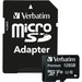 Verbatim 128GB Premium microSDXC Memory Card with Adapter, UHS-I Class 10 - Class 10/UHS-I (U1) - 80 MB/s Read1 Pack