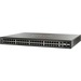 Cisco SG500-52 52-port Gigabit Stackable Managed Switch - 50 Ports - Manageable - Gigabit Ethernet, 5 Gigabit Ethernet - 10/100/1000Base-T, 1000Base-X - Refurbished - 3 Layer Supported - Modular - 4 SFP Slots - Twisted Pair, Optical Fiber