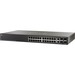 Cisco SF500-24P Ethernet Switch - 24 Ports - Manageable - Fast Ethernet, Gigabit Ethernet - 10/100/1000Base-T, 10/100Base-TX, 1000Base-X - Refurbished - 3 Layer Supported - 4 SFP Slots - Twisted Pair - 1U - Desktop - Lifetime Limited Warranty