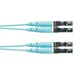 Panduit Fiber Optic Duplex Network Cable - 10 ft Fiber Optic Network Cable for Network Device - First End: 1 x LC Network - Second End: 1 x LC Network - Patch Cable - Aqua