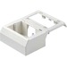 Panduit T70WC2WH Mounting Box - White - Polyvinyl Chloride (PVC)