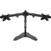 Monoprice Dual Monitor Free Standing Desk Mount 15" - 30" - Up to 30" Screen Support - 44 lb Load Capacity - Aluminum, Steel