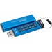 Kingston 16GB DataTraveler 2000 USB 3.1 Flash Drive - 16 GB - USB 3.1 - Blue - 256-bit AES - 1 Each